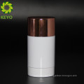 75g empty cosmetic packaging white plastic deodorant stick container